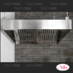 Wall mounted hood Niko, stainless steel
