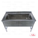 Sink with LARGE basin, stainless steel