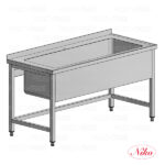 Sink with LARGE basin, stainless steel - Image 2